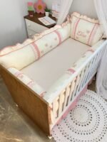 Enxoval de berço borboletas - 8 peças