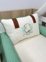 Enxoval cavalinho xadrez verde - 10 peças - Imagem 3