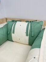 Enxoval de berço verde oliva - 10 peças - Imagem 8