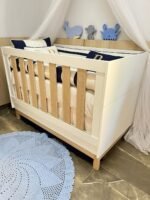 Enxoval de berço off azul escuro - 10 peças - Imagem 3