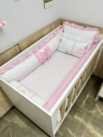 Enxoval de berço jardim  - 10 peças rosa claro - Imagem 3