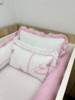 Enxoval de berço jardim  - 10 peças rosa claro - Imagem 4