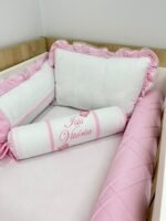 Enxoval de berço jardim  - 10 peças rosa claro - Imagem 6