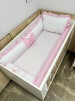 Enxoval de berço jardim  - 10 peças rosa claro - Imagem 7