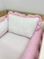 Enxoval de berço jardim  - 10 peças rosa claro - Imagem 8