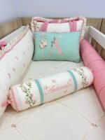 Kit berço Jardim de flores - 9 peças. - Imagem 6