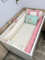 Kit berço Jardim de flores - 9 peças. - Imagem 4