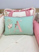 Kit berço Jardim de flores - 9 peças. - Imagem 5