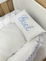 Ninho redutor de berço azul antigo. - Imagem 4