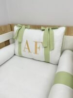 Kit berço verde menta - 9 peças. - Imagem 4