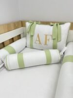 Kit berço verde menta - 9 peças. - Imagem 2