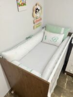 Kit berço verde malva - 9 peças. - Imagem 5