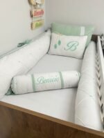 Kit berço verde malva - 9 peças. - Imagem 3