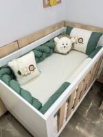 Kit berço Safari - 9 peças. - Imagem 4