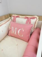 Enxoval de berço  Jardim das Flores - 9 peças. - Imagem 5