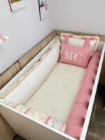 Enxoval de berço  Jardim das Flores - 9 peças.