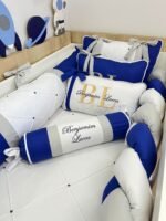 Enxoval de Berço, Azul caneta - 9 peças. - Imagem 5