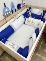 Enxoval de Berço, Azul caneta - 9 peças. - Imagem 6