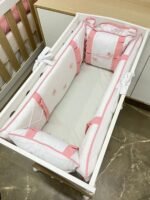 Enxoval mini berço, jardim das borboletas - 6 peças. - Imagem 2