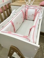 Enxoval mini berço, jardim das borboletas - 6 peças. - Imagem 5