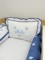 Enxoval borboletas azuis - 9 peças. - Imagem 4