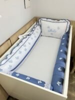 Enxoval borboletas azuis - 9 peças. - Imagem 2