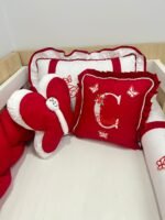 Enxoval de berço Red butterfly 10 - peças - Imagem 3