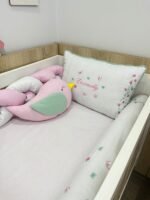 Enxoval de berço jardim das borboletas 11 peças. - Imagem 8