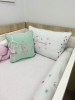 Enxoval de berço jardim das borboletas 11 peças. - Imagem 7