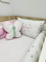 Enxoval de berço jardim das borboletas 11 peças. - Imagem 5