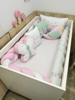 Enxoval de berço jardim das borboletas 11 peças.