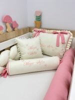 Enxoval de berço jardim das flores 10 peças. - Imagem 5