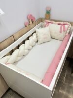 Enxoval de berço jardim das flores 10 peças. - Imagem 6