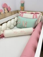 Enxoval de berço jardim das flores 10 peças. - Imagem 4