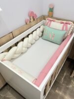 Enxoval de berço jardim das flores 10 peças. - Imagem 3