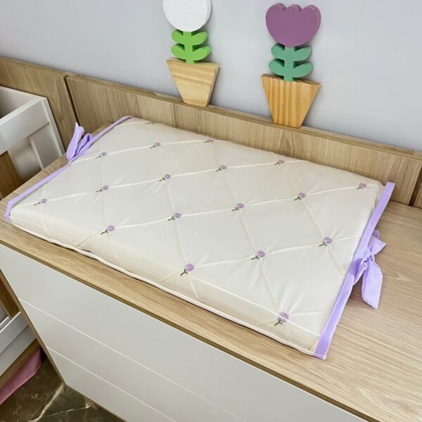 Trocador de comoda reto - jardim lilás