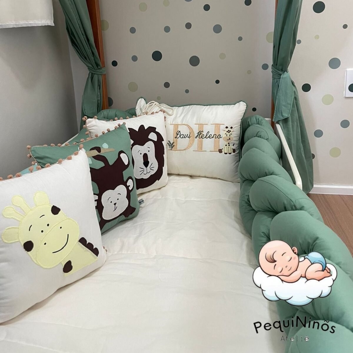 Enxoval de mine cama - 8 peças - Imagem 4