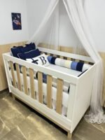 Enxoval de berço azul escuro - 10 peças - Imagem 5